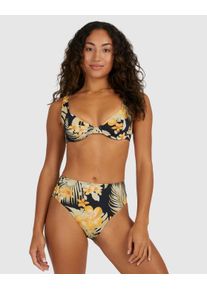 Billabong Damen Bade-Shirt "Utopia Chloe", schwarz, Gr. XS, 78% Nylon, 22% Elasthan, Bikini-Oberteile