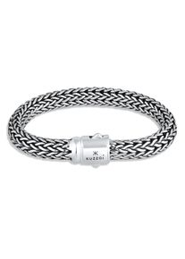 Kuzzoi Herren Armband "Gliederarmband Basic Cool unisex 925 Silber", 21cm, ohne Stein, Silber 925 (Sterlingsilber), silber, Silber 925