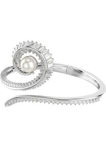 Swarovski Damen Armspange "Schmuck Geschenk Ariana Grande Armreif Herz, 5720864, 5720863, 5720862", M, Metall-Perlen, silber, Metall, Perlen,