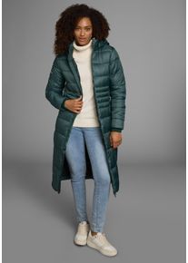 Kangaroos Damen Steppmantel, grün, casual, Gr. 40, unifarben, kontrastfarbene Details, Web, Obermaterial: 100% Polyester. Futter: 100% Polyester.