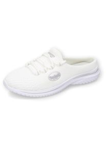 Damen Clog, Dockers by Gerli, Gr. 36, weiß, Textil, sportlich, Schuhe, Sabot, Slides, Freizeitschuh, Sneaker zum Schlupfen
