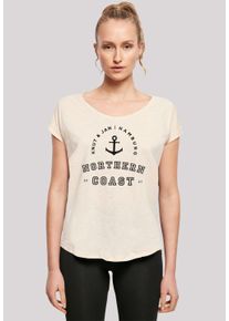 F4NT4STIC Damen T-Shirt "Northern Coast Nordsee Knut & Jan Hamburg", beige, casual, Gr. XXL, Obermaterial: 100% Baumwolle, Shirts, Print