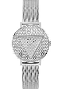 Guess Damen Quarzuhr "ICONIC", silber, Armbanduhren, Armbanduhr, Damenuhr