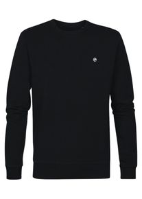 Herren Sweatshirt, schwarz, casual, Gr. XXXL, PETROL INDUSTRIES, unifarben, Sweatware, Obermaterial: 95% Baumwolle, 5% Elasthan, Sweatshirts, mit