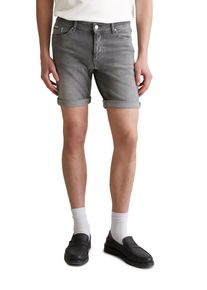 Marc O'Polo Herren Shorts "aus Bio-Baumwoll-Mix", grau, Gr. 33, MARC O'POLO DENIM, unifarben, Obermaterial: 90% Baumwolle, 9% Polyester, 1% Elasthan, Hosen