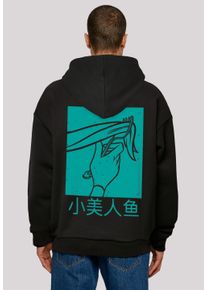 F4NT4STIC Herren Kapuzenpullover "Disney Arielle die Meerjungfrau Hair Stroke", schwarz, casual, Gr. L, Obermaterial: 100% Baumwolle, Pullover, Print