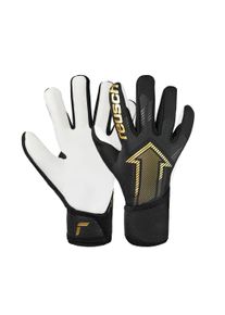 Reusch Kinder Torwarthandschuhe "Fastgrip Gold Junior", gold, sportlich, Gr. 5, mehrfarbig, 3% Polyamid, 55% Elastodien, 42% Polyester, Handschuhe,