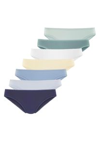 Vivance Damen Brasilslip, Gr. 32, bunt, Single Jersey, Obermaterial: 95% Baumwolle, 5% Elasthan. Spitze: 80% Polyamid, 20% Elasthan, unifarben,