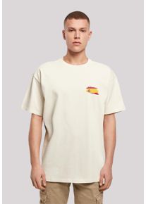 F4NT4STIC Herren T-Shirt "Spain Spanien Flagge", beige, casual, Gr. 5XL, Obermaterial: 100% Baumwolle, Shirts, Print