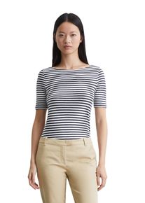 Marc O'Polo MARC O'POLO Damen T-Shirt "aus Organic Cotton-Jersey", blau, Basic, Gr. XXL, gestreift, Obermaterial: 100% Baumwolle, Shirts