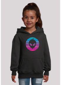 F4NT4STIC Mädchen Kapuzenpullover "Alien Kopf", schwarz, casual, Gr. 110, Obermaterial: 65% Baumwolle, 35% Polyester, Pullover, Premium Qualität