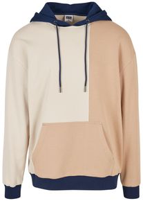 Urban Classics Herren Kapuzensweatshirt "Urban Classics Herren Oversized Color Block Hoody", grün, Gr. M, 65% Baumwolle, 35% Polyester, Sweatshirts