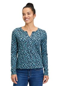 BETTY & CO BETTY & CO Damen Kurzarmshirt "Betty & Co Blusenshirt mit Gummizug", blau, casual, Gr. M, Obermaterial: 50% Baumwolle, 50% Modal., Shirts, Druck