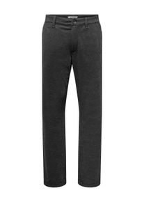 Only & Sons ONLY & SONS Herren Chinohose "ONSROMA SLIM POCKET CHINO PANT OTL", grau, modisch, Gr. 36, meliert, Web, Obermaterial: 95% Polyester, 5% Elasthan,