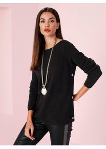 Heine Damen Kette mit Anhänger, silber, modisch, Metall, Glas, Halsketten