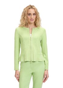 Betty Barclay Damen Jackenblazer "Betty Barclay Blazer-Jacke mit Reißverschluss", grün, modisch, Gr. 46, Obermaterial: 92% Polyester, 8% Elasthan.,