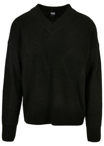 Urban Classics Herren Strickpullover "Urban Classics Herren V-Neck Cardigan", schwarz, klassisch, Gr. M, unifarben, 95% Polyacryl, 5% Polyamid,