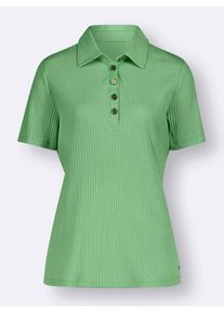 Casual Looks Damen Poloshirt "Poloshirt", grün, Gr. 38, unifarben, 95% Viskose, 5% Elasthan, Shirts