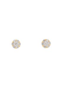 Adelia´s ADELIA ́S Damen Paar Ohrhänger, Damen, 0,15 ct VVS = sehr sehr kleine Einschlüsse, Gelbgold 585, gold, Gelbgold 585, Ohrringe, mit Diamant / Brillant