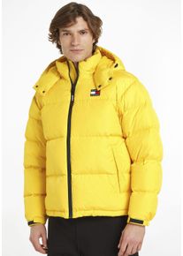Tommy Jeans Herren Steppjacke "TJM ALASKA PUFFER", gelb, casual, Gr. XXXL, Web, Obermaterial: 100% Polyester, Jacken, mit Markenlabel