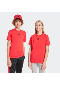 Kinder T-Shirt "J SL TEE 160", rot, sportlich, Gr. 176, adidas Sportswear, Obermaterial: 100% Baumwolle, Shirts