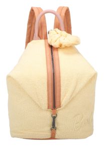 Cityrucksack "Marit Frottee Limited Barbie", Fritzi aus Preussen, gelb, Baumwollmischung, unifarben, modisch, Rucksäcke, mit abnehmbarem Haarband