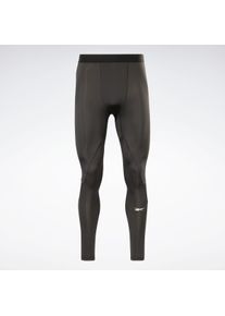 Reebok Herren Trainingstights "ID TRAIN COMPR TIGHT/NGHBLK", schwarz, sportlich, Gr. XL, Obermaterial: 100% Polyester, Hosen