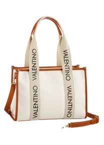 Valentino Handbags VALENTINO BAGS Damen Shopper "SHOPPING CANDLE", beige, Baumwolle, Taschen, mit Kunstlederbesatz