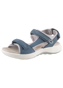 Legero Damen Outdoorsandale "SIRIS 2.0", Gr. 41, blau, Nubukleder, Veloursleder, Textil, sportlich, Schuhe, Trekking Sandale, Klettschuh mit