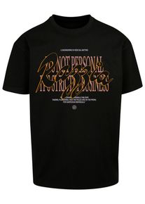 Herren T-Shirt "Upscale by Mister Tee Herren Razzia Oversize Tee", schwarz, casual, Gr. XS, UPSCALE BY MISTER TEE, bedruckt, 100% Baumwolle, Shirts