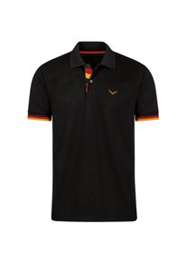 TRIGEMA Herren Poloshirt "TRIGEMA Deutschland Poloshirt", schwarz, Basic, Gr. M, 100% Baumwolle, Shirts