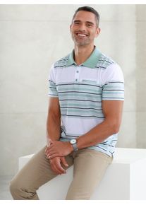 CLASSIC Herren Poloshirt "Poloshirt", grün, Gr. 48, gemustert, mehrfarbig, gestreift, 100% Baumwolle, Shirts