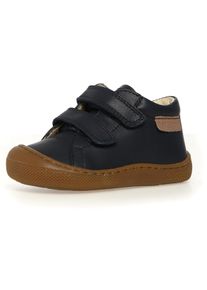 Naturino Kinder Barfußschuh "BAREFOOT AMUR VL", Gr. 26, blau, Glattleder, klassisch, Schuhe, Klettschuh mit Lederinnenausstattung, Größenschablone