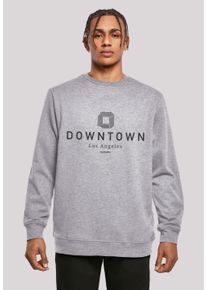 F4NT4STIC Herren Kapuzenpullover "Downtown LA CREW", grau, casual, Gr. 4XL, Obermaterial: 50% Baumwolle, 50% Polyester, Pullover, Print