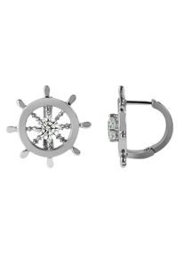 Adelia´s ADELIA ́S Damen Paar Ohrhänger "Neuheit 2025 - Damen Ohrstecker aus Edelstahl und Strass Ø 19 mm", Damen, Edelstahl, silber, Edelstahl, Ohrringe