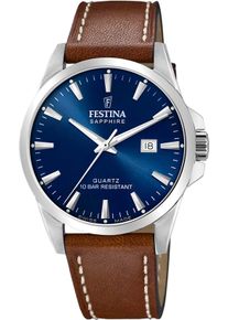 Festina Damen Quarzuhr "Swiss Made Collection", braun, Armbanduhren, Armbanduhr, Herrenuhr, Damenuhr, Swiss Made, Edelstahlband, Datum