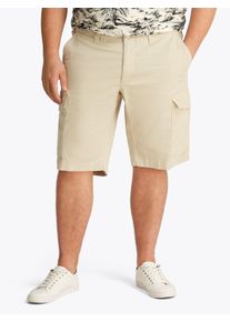 Tommy Hilfiger Big & Tall Herren Cargoshorts "BT-JOHN CARGO SHORT 1985-B", beige, casual, Gr. 46, TOMMY HILFIGER BIG & TALL, Web, Obermaterial: 97% Baumwolle, 3% Elasthan,