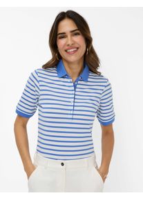 Brax Damen Poloshirt "Style CLEO", blau, Gr. 48, 97% Baumwolle, 3% Elasthan, Shirts