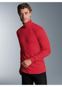 TRIGEMA Herren Rollkragenshirt "TRIGEMA Langarm Ski- und Sport-Rollkragenpullover", braun, Basic, Gr. XL, 100% Baumwolle (Bio-Baumwolle kbA), Shirts