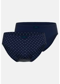 Götzburg GÖTZBURG Herren Slip "Bray", Gr. 8blau, dunkel, minimal, Obermaterial: 95% Baumwolle, 5% Elasthan, unifarben, gemustert, Unterhosen, mit stilvollem