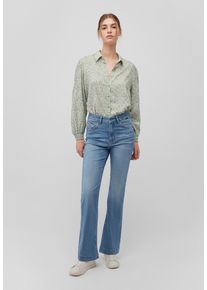 Mavi Damen Langarmbluse "LONG SLEEVE SHIRT"lily pad leaf print, Gr. M, geblümt, 100% Viscose, Blusen, Bluse Bedruckt