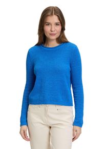 Betty Barclay Damen Strickpullover "Betty Barclay Grobstrick-Pullover mit Effektgarn", blau, casual, Gr. 40, Strick, Obermaterial: 79% Baumwolle, 21%