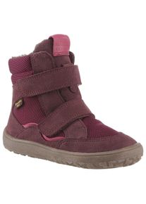 froddo Kinder Barfußschuh "BAREFOOT TEX WINTER", Gr. 23, lila, Veloursleder, Textil, Basic, Schuhe, Klettschuh, Winterstiefel mit TEX-Membrane