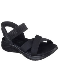 Skechers Damen Sandale "ULTRA FLEX 3.0-NEVER BETTER", Gr. 35, schwarz, Textil, unifarben, sportlich, Schuhe, Freizeitschuh, Schlupfschuh mit Slip-ins