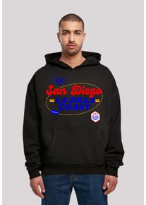 F4NT4STIC Herren Kapuzenpullover "San Diego OVERSIZE HOODIE", schwarz, casual, Gr. XL, Obermaterial: 100% Baumwolle, Pullover, Print