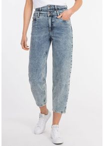 Recover Pants Damen 5-Pocket-Jeans "CATHY", blau, casual, Gr. 38, unifarben, 98% Baumwolle;2% Elasthan, Jeans, im Five-Pocket-Style