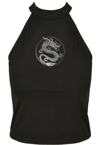 MisterTee Herren Muskelshirt "MisterTee Damen Ladies Dragon Turtleneck Short Top", schwarz, casual, Gr. 4XL, unifarben, 95% Baumwolle, 5% Elasthan,