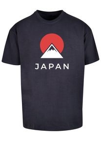 Merchcode Herren T-Shirt "Merchcode Herren Japan X Heavy Oversize Tee-BY102", blau, casual, Gr. M, bedruckt, 100% Baumwolle, Shirts