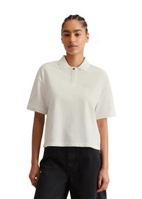 Marc O'Polo Damen Poloshirt "aus Piqué-Jersey", weiß, casual, Gr. XS, MARC O'POLO DENIM, unifarben, Obermaterial: 100% Baumwolle, Shirts