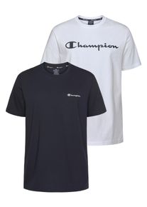 Champion Herren T-Shirt, blau, sportlich, Gr. XXL, Obermaterial: 100% Baumwolle, Shirts